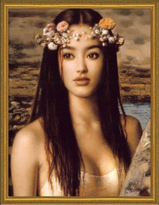 楽天市場】【3/5 限定クーポン配布中】 絵画 女性【無題】壁掛け