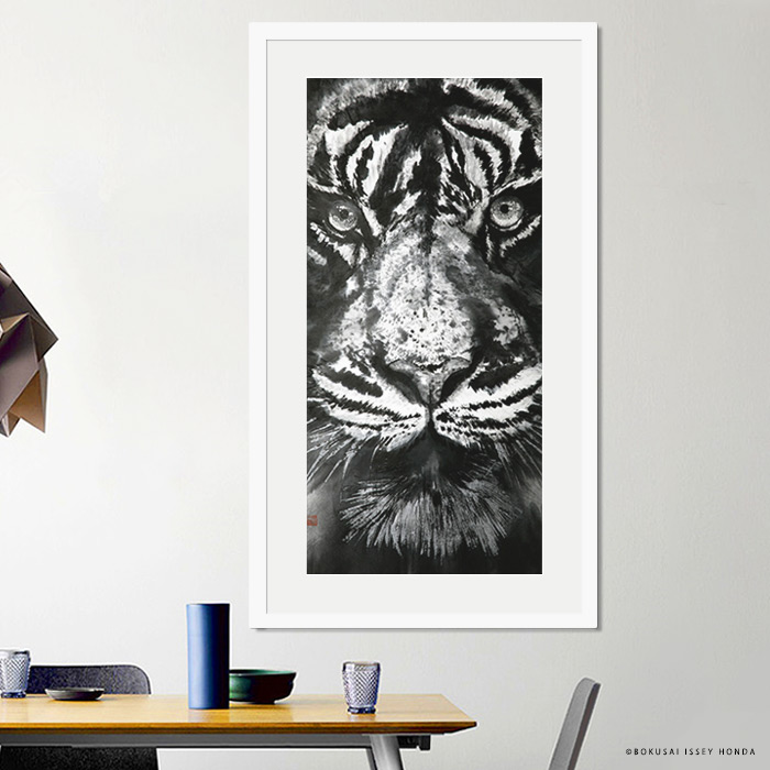 楽天市場】圧倒的迫力 ISSEY HONDA 虎画・気 和モダンインテリアに合う