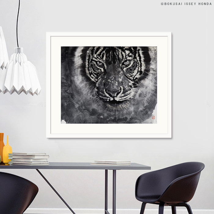 楽天市場】圧倒的迫力 ISSEY HONDA 虎画・生 和モダンインテリア向け