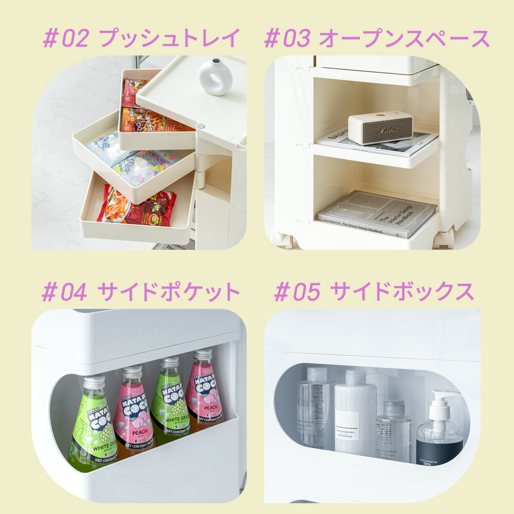 楽天市場】[SS限定]10%OFFクーポン3/4 20時〜 ワゴン キャスター付き