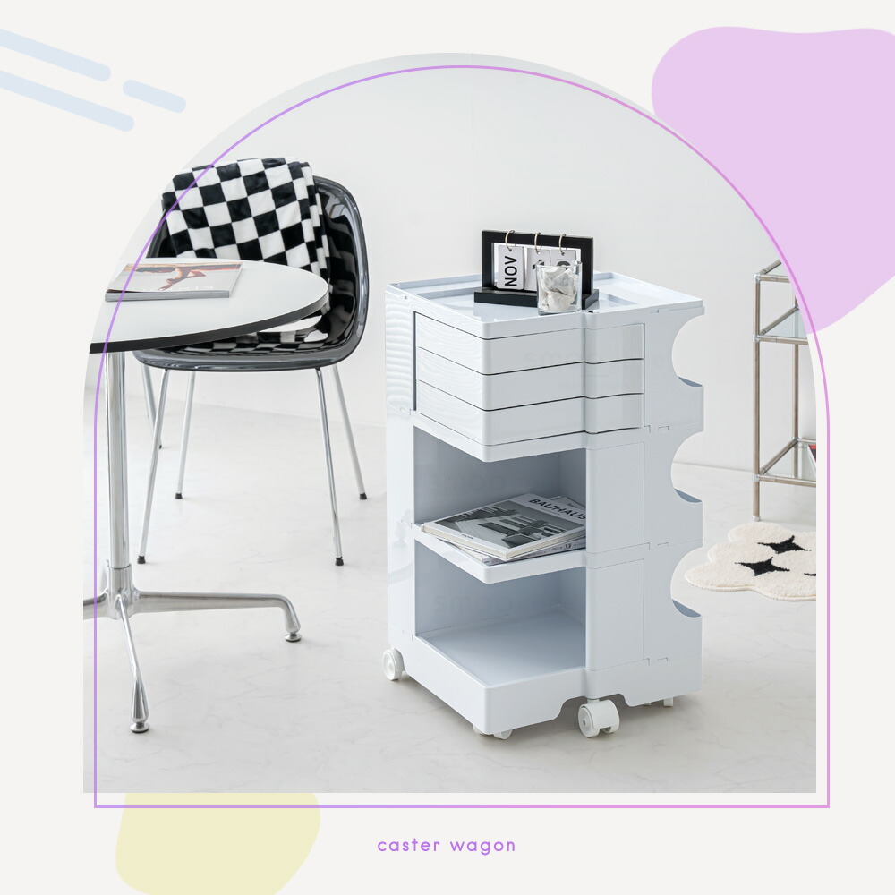 楽天市場】[SS限定]10%OFFクーポン3/4 20時〜 ワゴン キャスター付き