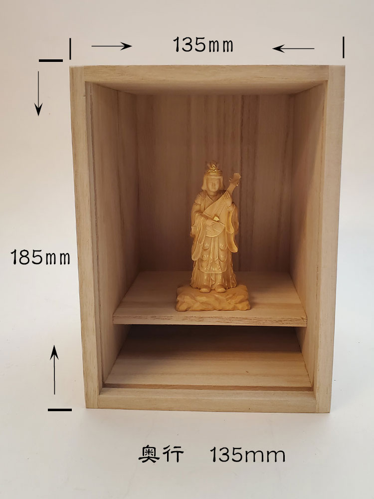 楽天市場】【総高9cm】弁財天 仏像 木彫り 置物 仕様：無垢 / 素材