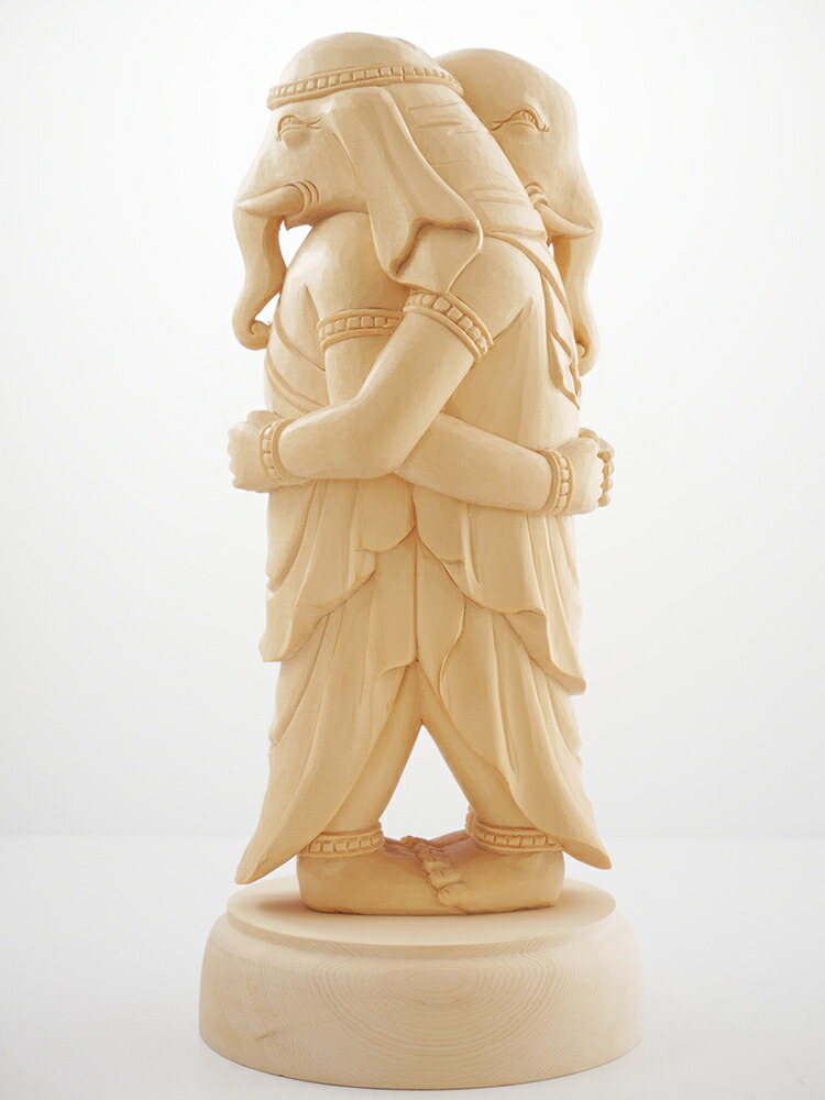 楽天市場】歓喜天 聖天 聖天様 仏像 木彫り 一刀彫 / 素材：桧（置物