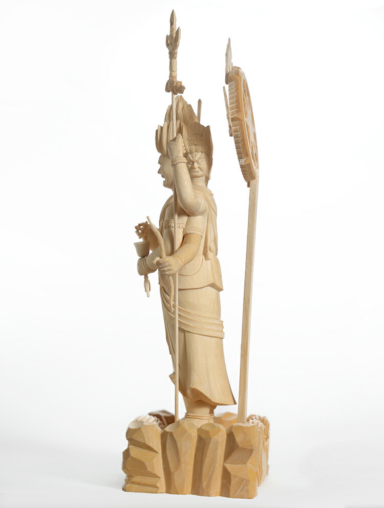 楽天市場】三宝荒神 仏像 木彫り 仕様：無垢 / 素材：桧（置物