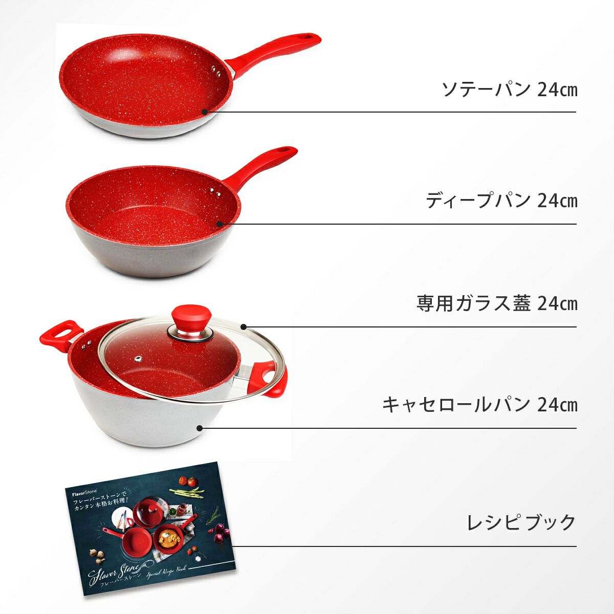 楽天市場】【公式】フレーバーストーン グランド4点セット レッド