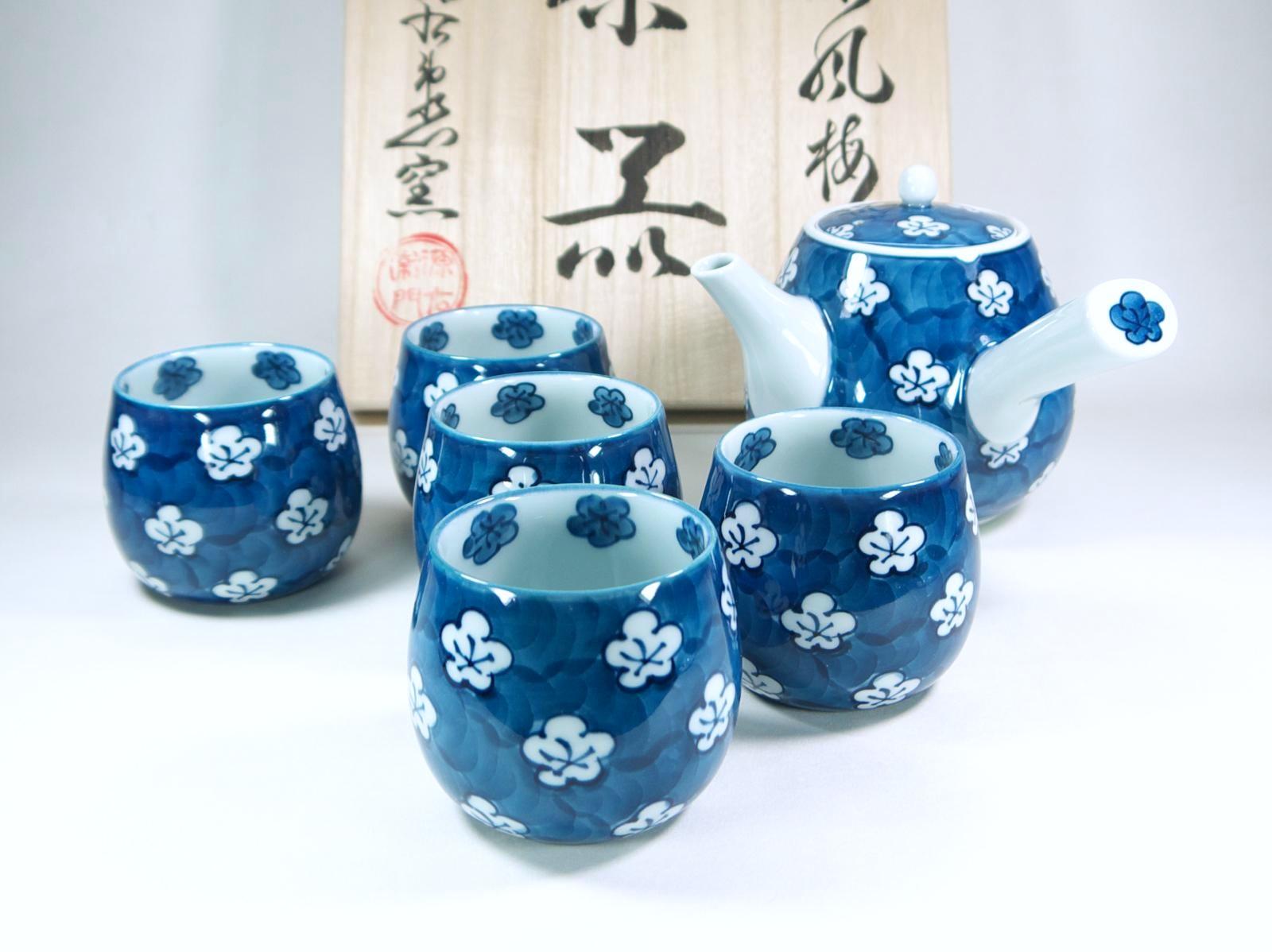 楽天市場】【有田焼】【源右衛門窯】 古染風梅紋茶器【源右衛門】【古