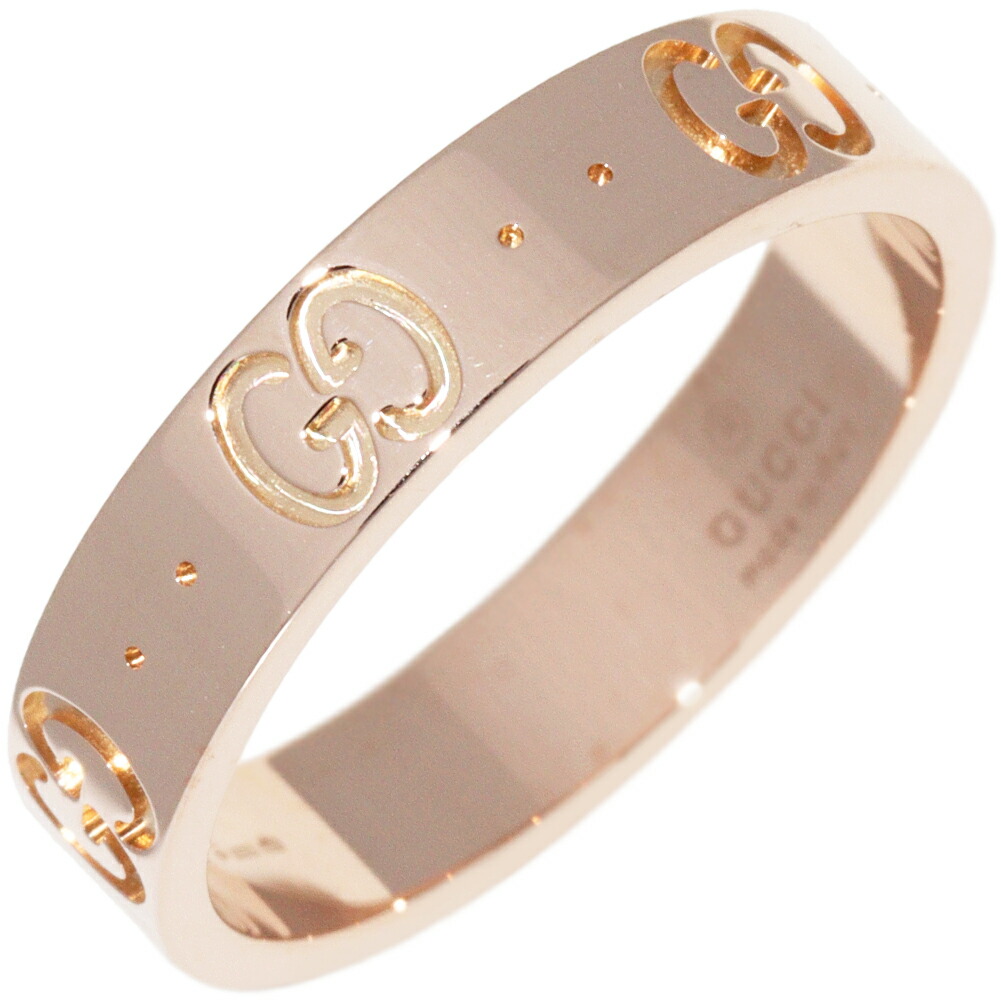 楽天市場】グッチ 指輪 K18PG アイコンリング #11(10.5号) : たかみ