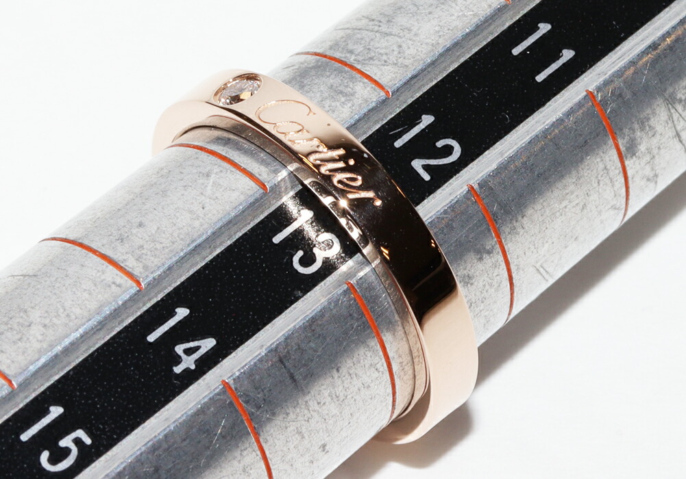 楽天市場】カルティエ 指輪 K18PG ダイヤ1P(0.03ct) Cドゥカルティエ