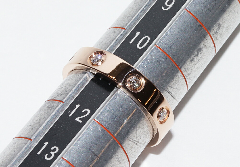 楽天市場】カルティエ 指輪 K18PG ダイヤ8P(計0.19ct) ラブリング