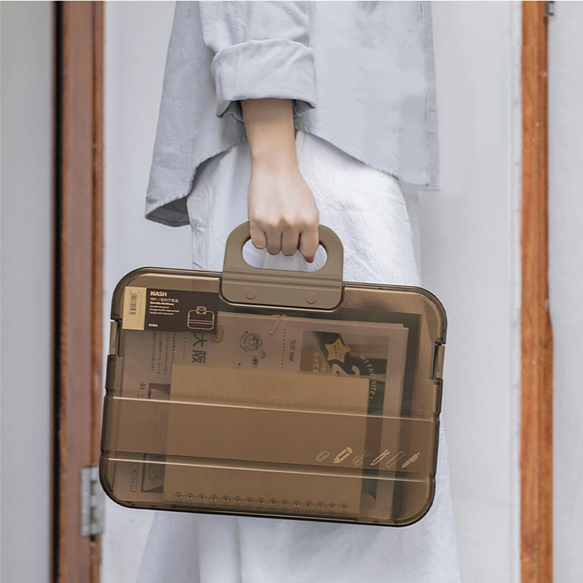 楽天市場】クリアファイルバッグ ファイルバッグ 書類入れ バッグ A4