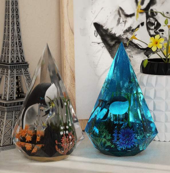 楽天市場】シリコンモールド 八角錐 ピラミッド オルゴナイト