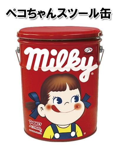 楽天市場】ペコちゃんスツール缶 2013ティッシュクッション付き【新品