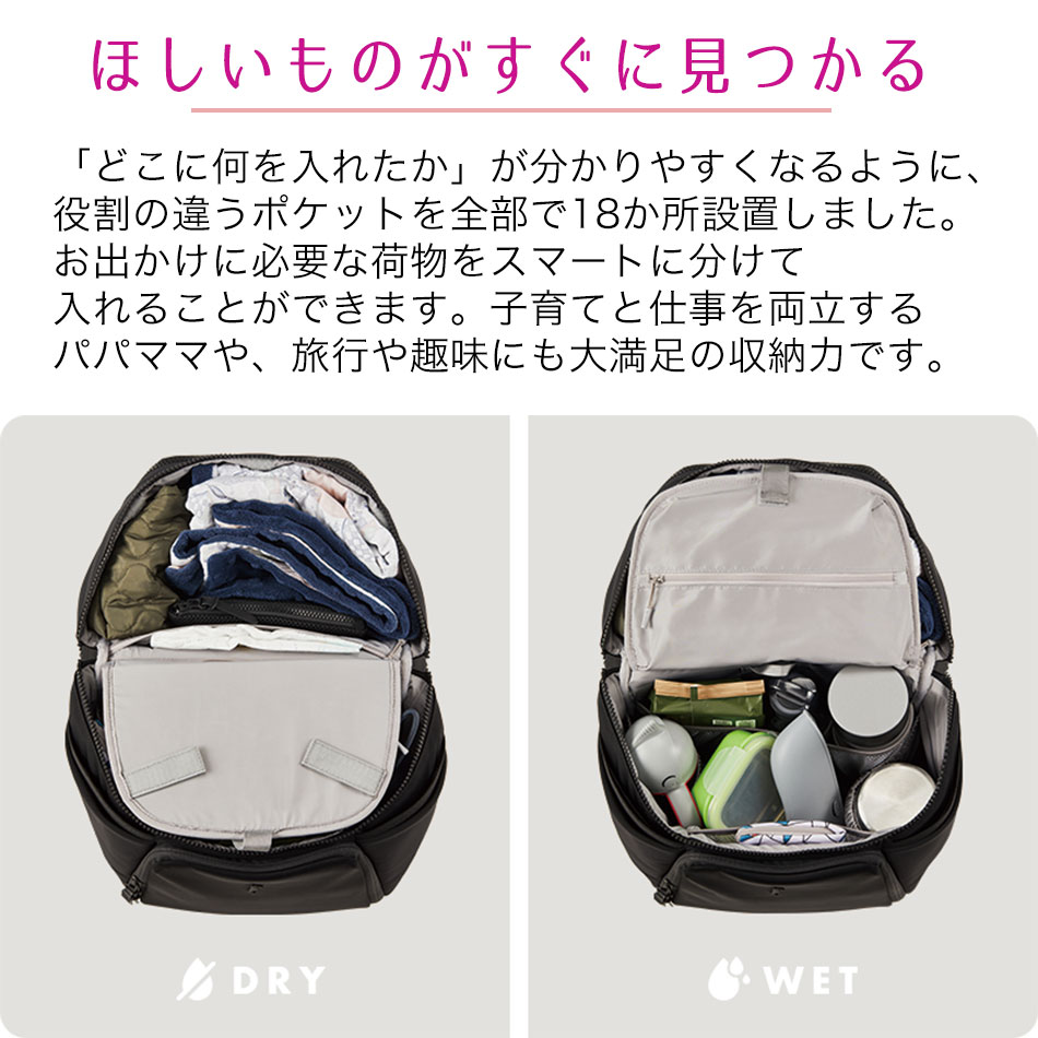 楽天市場】マザーズバッグ リュック マザーズリュック 2階建て構造 大