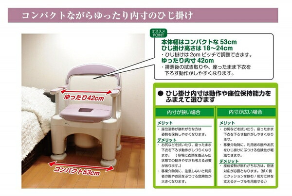 楽天市場】ポータブルトイレ 座楽 ラフィーネ プラスチック便座タイプ