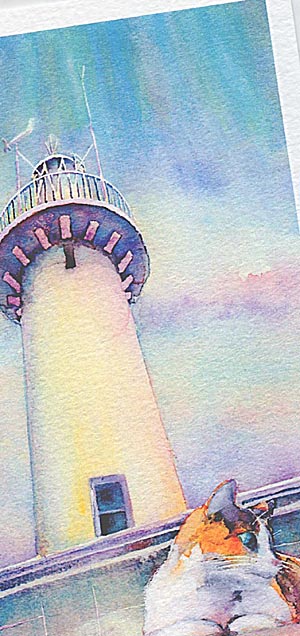 楽天市場】猫と大王崎灯台 [ 伊勢志摩 ] ( ネコ 箱座り 大王埼灯台