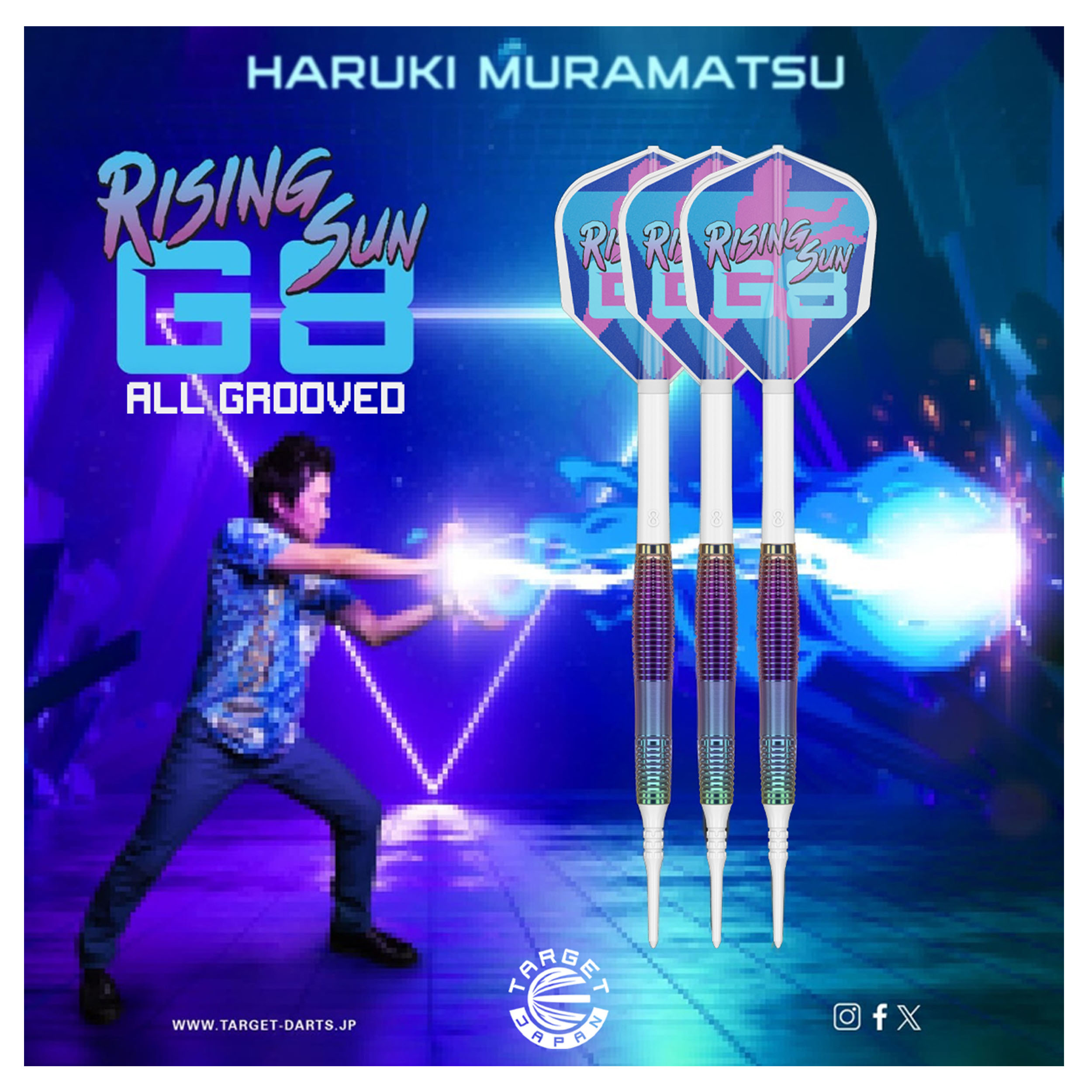 楽天市場】TARGET RISING SUN G8 ALL GROOVED 90% 19.5G 2BA 村松 治樹