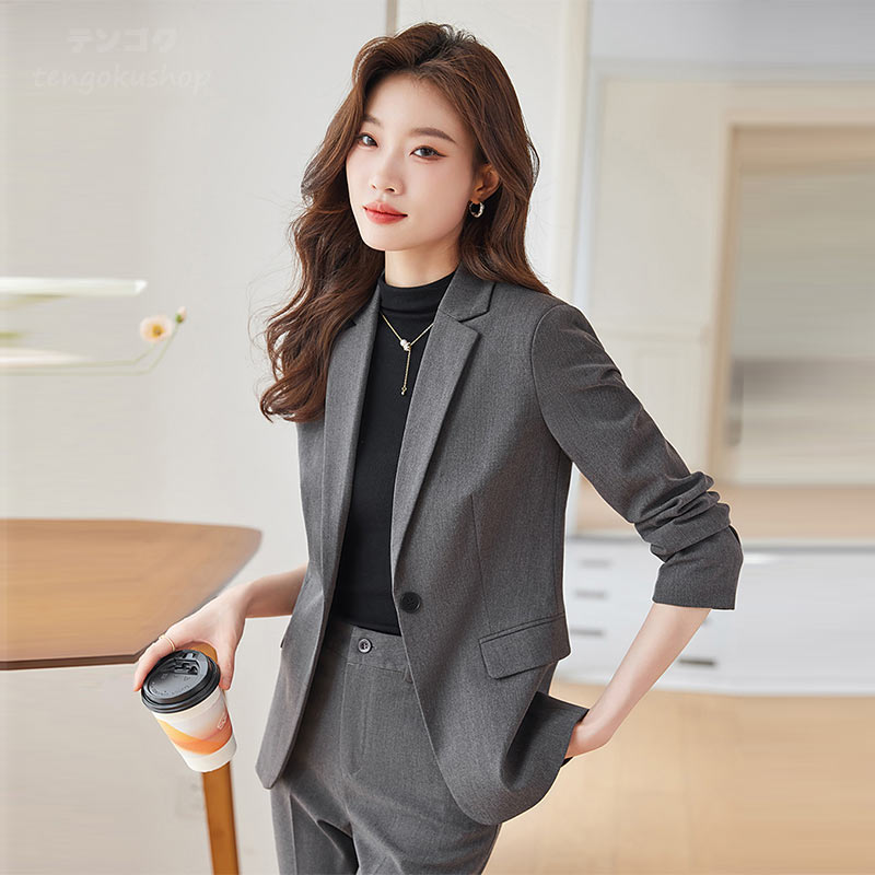 楽天市場】レディーススーツ パンツスーツ 通勤 OL オフィススーツ