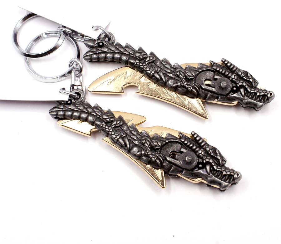 楽天市場】日本製 メタル製 ドラゴン 変型 龍 ドラゴン ナイフ