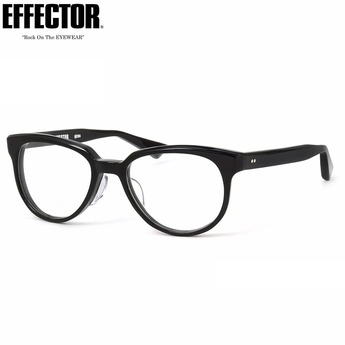 楽天市場】エフェクター メガネ gizmo BK/S 50 UVカット 伊達メガネ