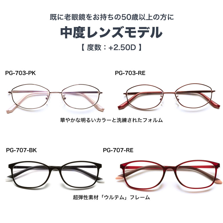 楽天市場】ピントグラス PINTGLASSES 中度 シニアグラス ものスタで