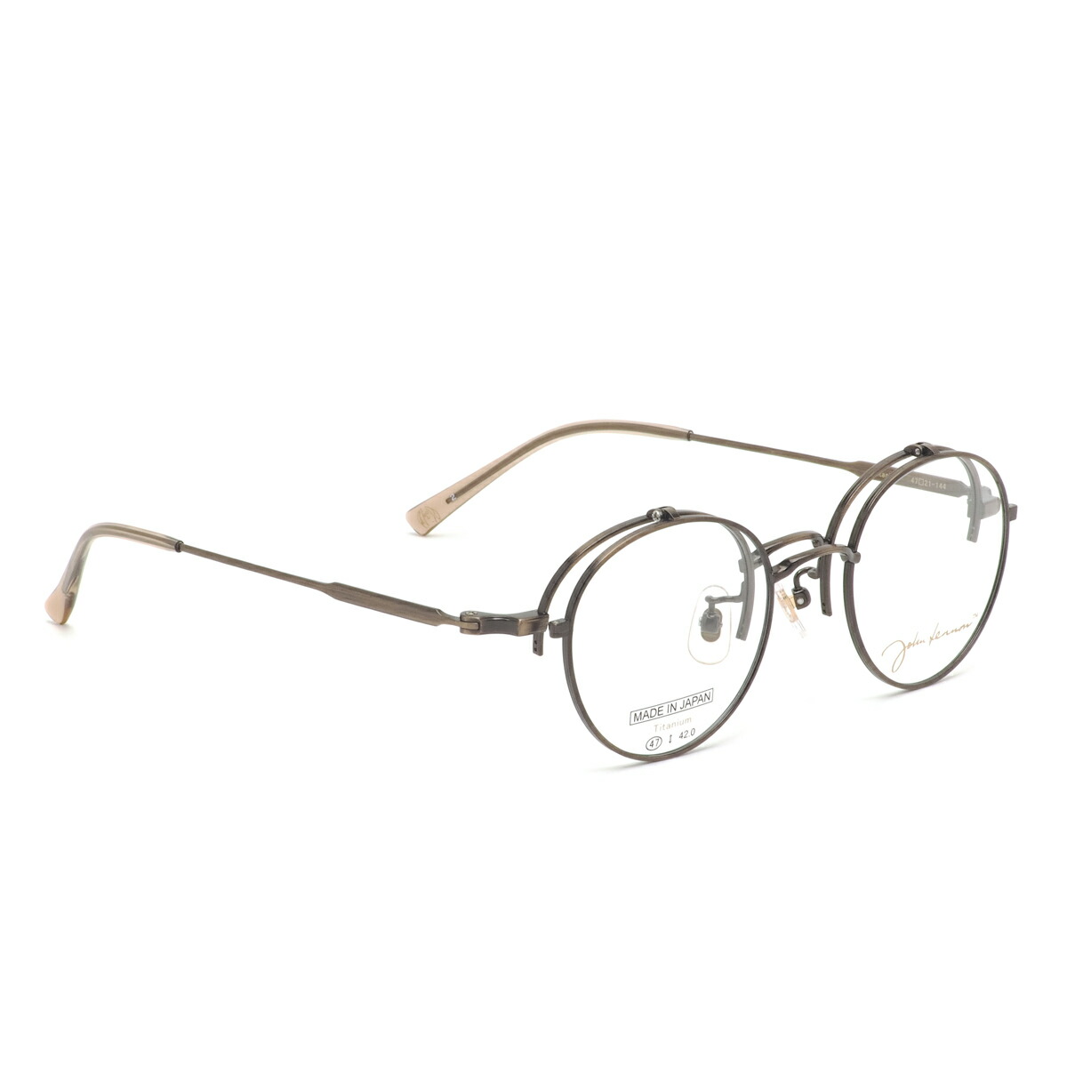 楽天市場】ジョンレノン JL-1106 2 47 メガネ John Lennon 跳ね上げ式