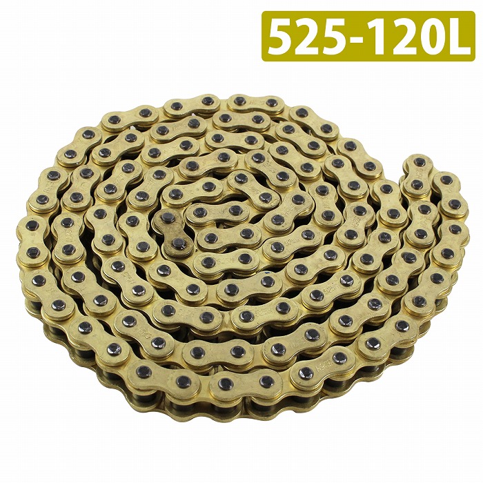 楽天市場】スタンダードチェーン 525-120L ゴールドチェーン