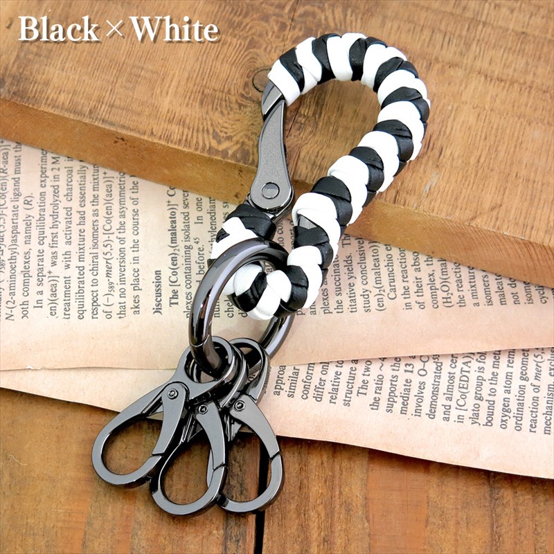 楽天市場】レザー カラビナ キーホルダー キーリング 本革 メンズ