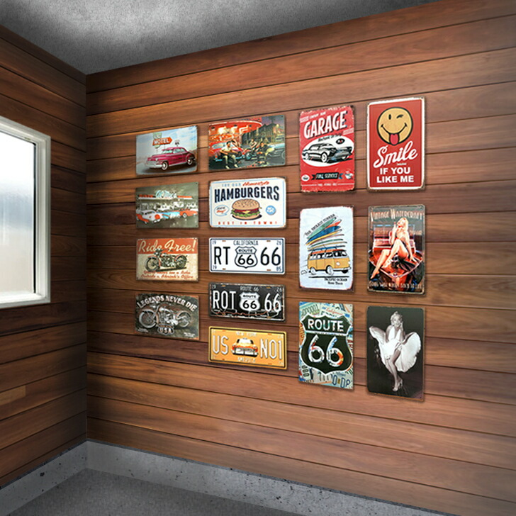 楽天市場】アメリカン雑貨 サインプレート ブリキ看板 サーフバス