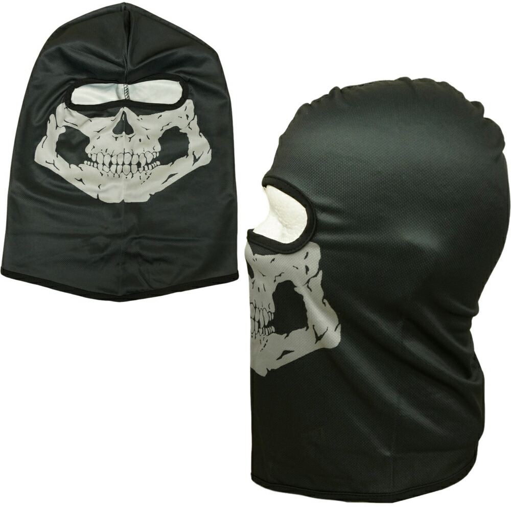楽天市場】【定形外郵便対応可】男女兼用 バラクラバNINJA MASK SKULL
