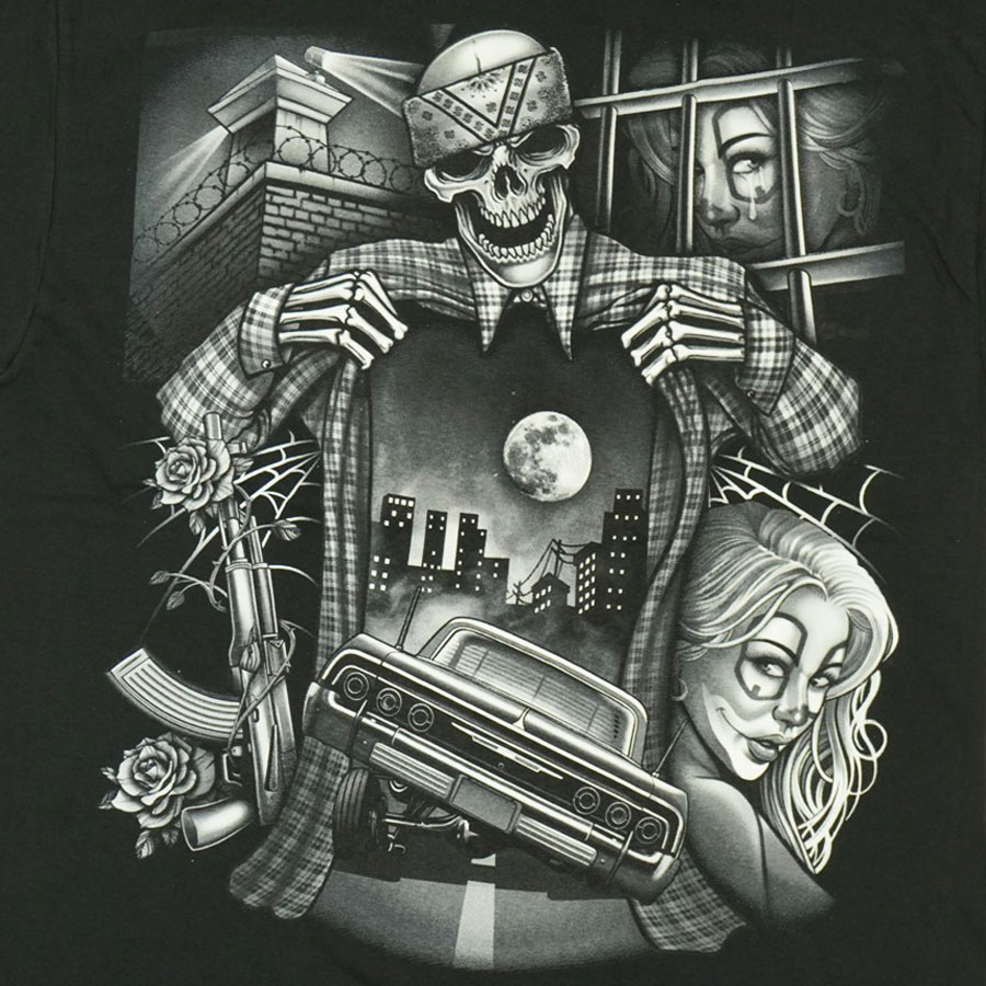 楽天市場】【クリックポスト対応可】メンズ TシャツBANDANA SKULL