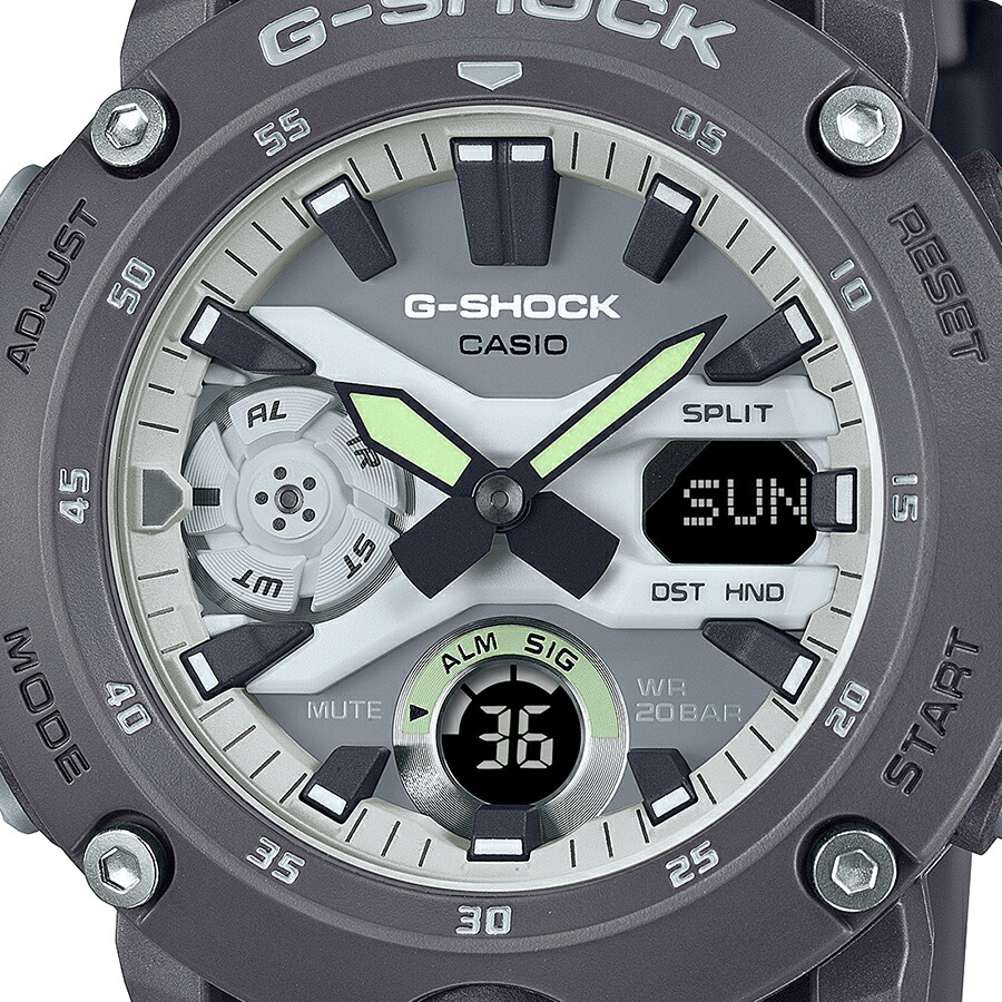 楽天市場】G-SHOCK HIDDEN GLOW 蓄光フェイス GA-2000HD-8AJF メンズ