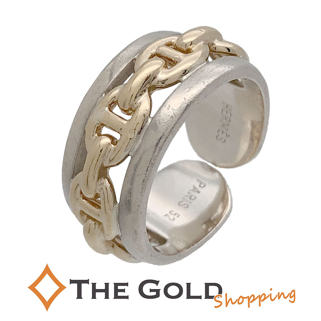 楽天市場】HERMES○ シェーヌダンクル アンシェネ リング #52 12号