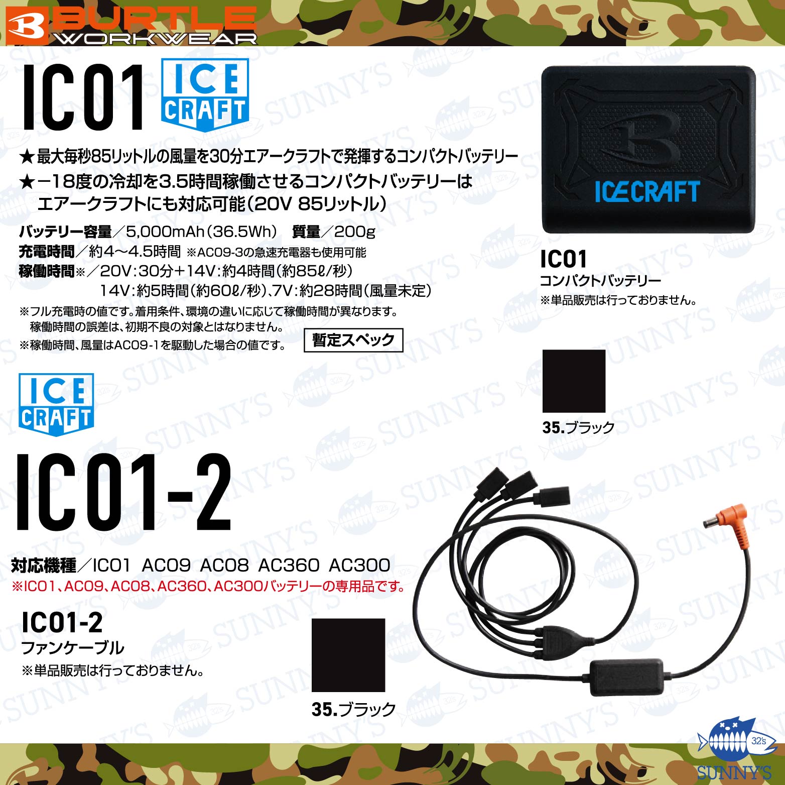 楽天市場】バートル BURTLE 2025 20V 冷却 ペルチェユニット【IC101S