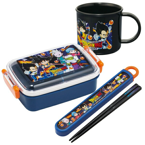 楽天市場】ドラゴンボールDAIMA 抗菌 角型お弁当箱 450ml 箸＆箸箱