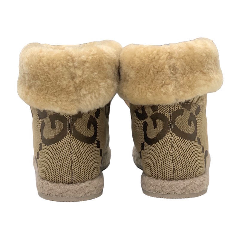 楽天市場】未使用 グッチ GUCCI ブーツ ショートブーツ ムートンブーツ