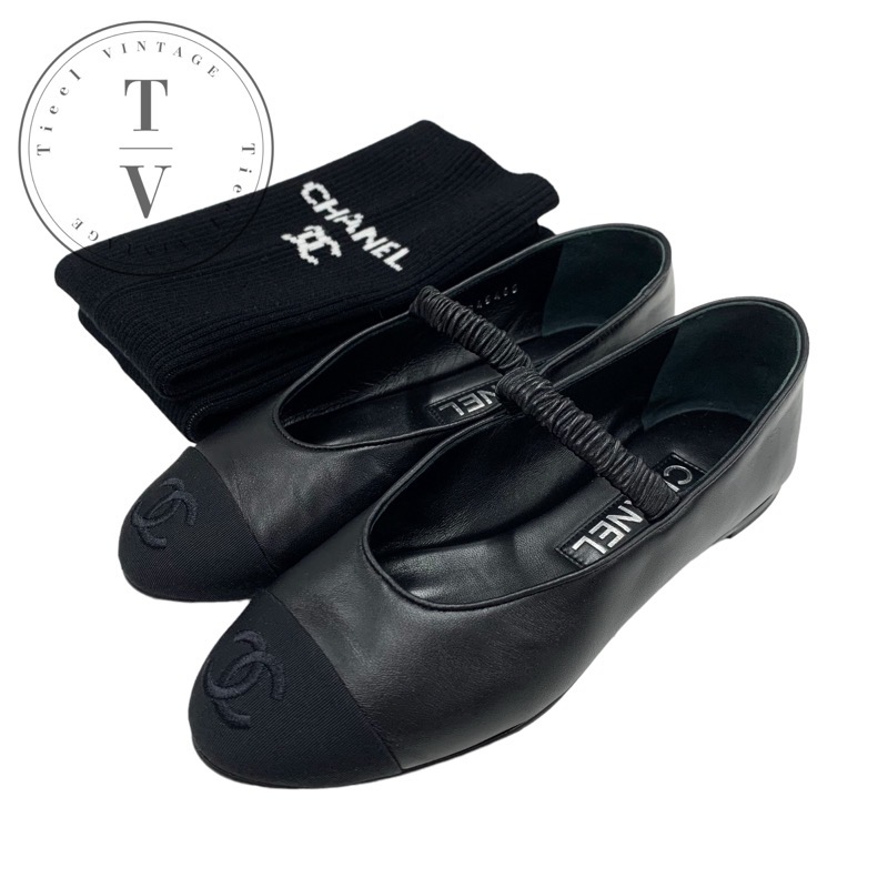 楽天市場】シャネル CHANEL フラットシューズ 靴 シューズ レザー