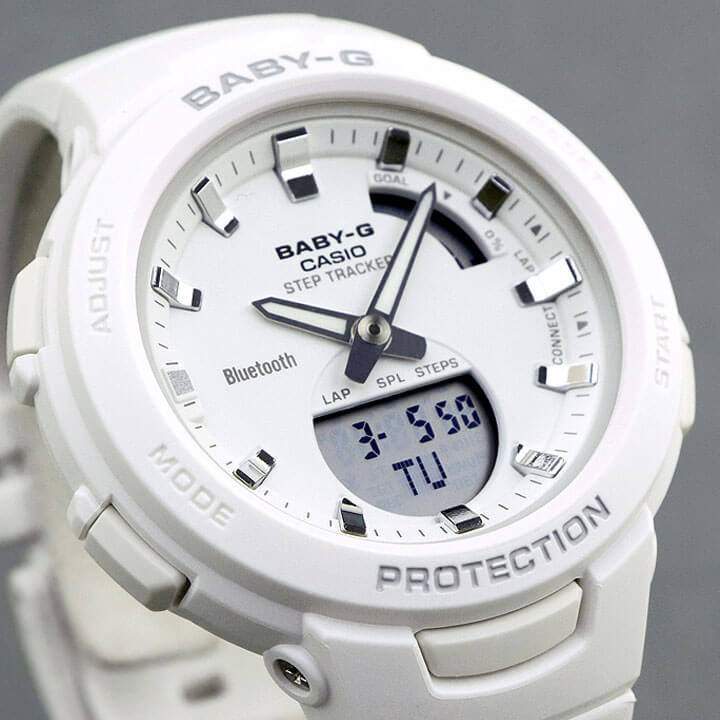 楽天市場】CASIO カシオ Baby-G ベビ－G G-SQUAD BSA-B100-7A