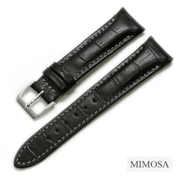 楽天市場】時計ベルト 18mm 19mm 20mm MIMOSA ミモザ FM型押し 牛革 本