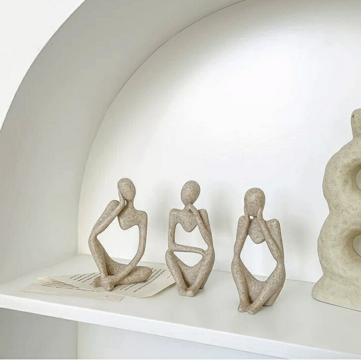 楽天市場】インテリア雑貨 オブジェ 3体セット 人体モチーフ モダン