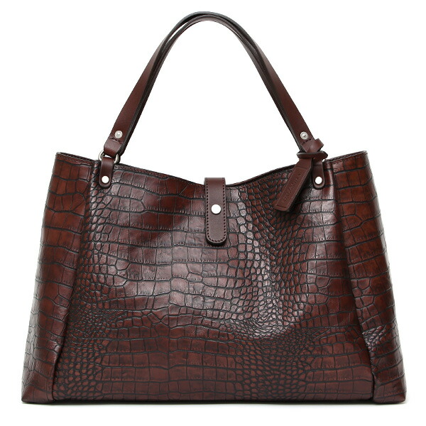 楽天市場】クロコ 型押し トートバッグ メンズ 本革 レザー 日本製
