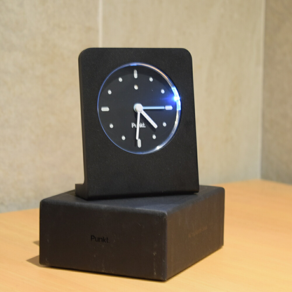 楽天市場】アナログクロック 置き時計 Punkt. AC02-LB プンクト 時計