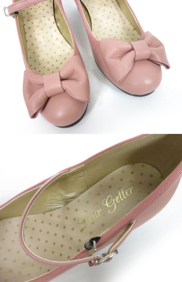 楽天市場】Leur Getter / 本革リボンシューズ ルルゲッタ 22.5cm