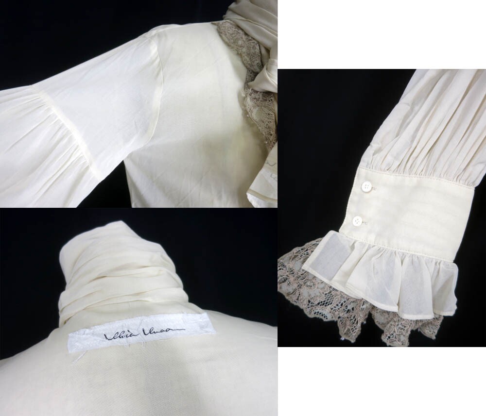 楽天市場】【中古】 alice auaa / タイ付きシースルーフリルブラウス