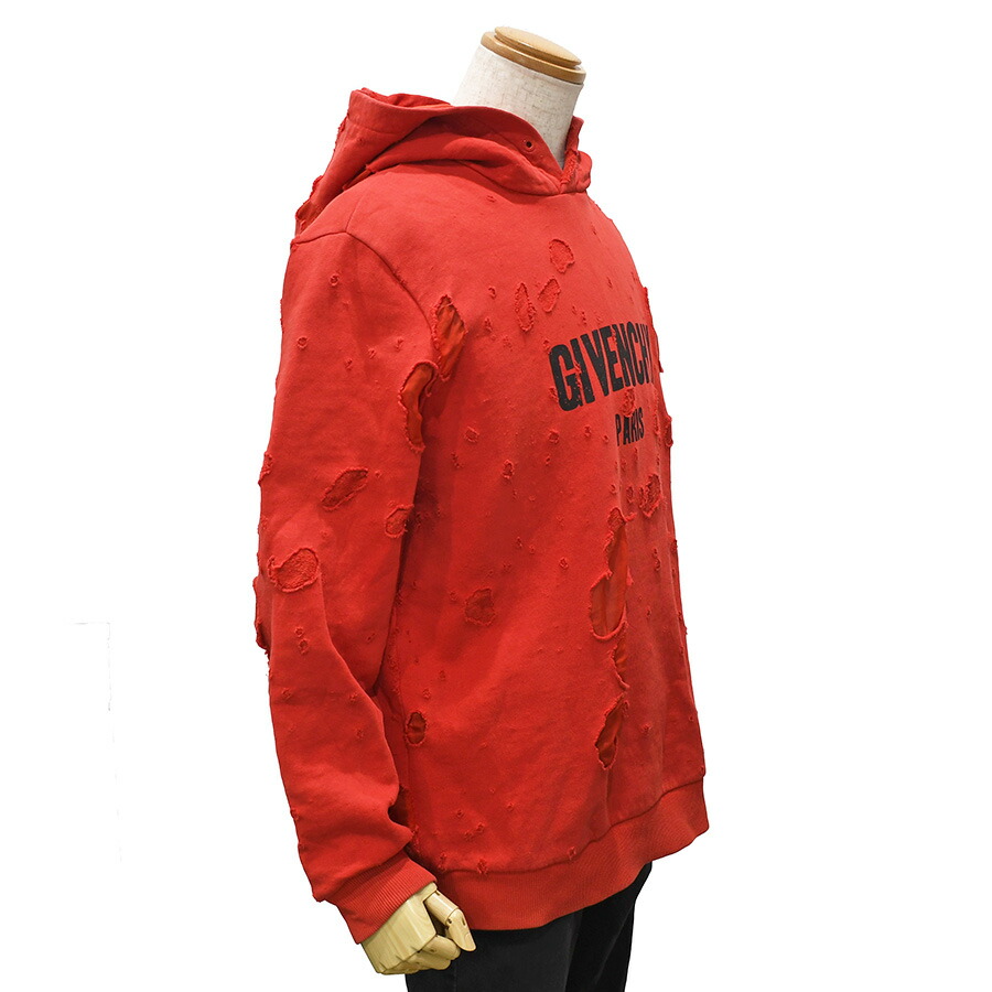 楽天市場】ジバンシィ GIVENCHY パーカー デストロイ ロゴ プル
