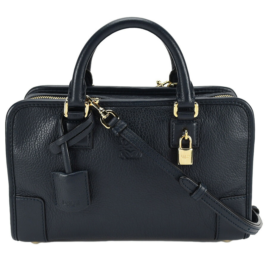 楽天市場】ロエベ LOEWE アナグラム アマソナ23 ハンドバッグ ネイビー