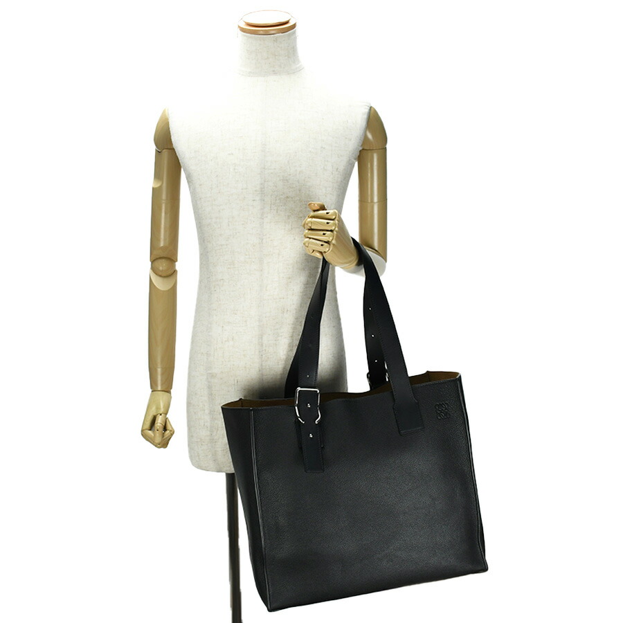 楽天市場】ロエベ LOEWE バックルトート 335.28 アナグラム ブラック