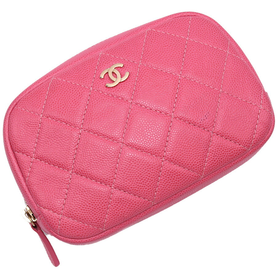 楽天市場】CHANEL シャネル ココマーク マトラッセ コスメポーチ