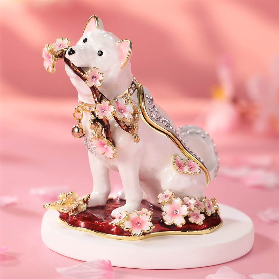 楽天市場】【正規品】 ジュエリーボックス 桜犬 犬好きにはたまらない