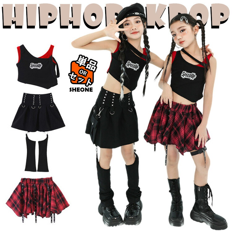 楽天市場】チェック柄 黒 赤 タンクトップ スカート プリーツスカート