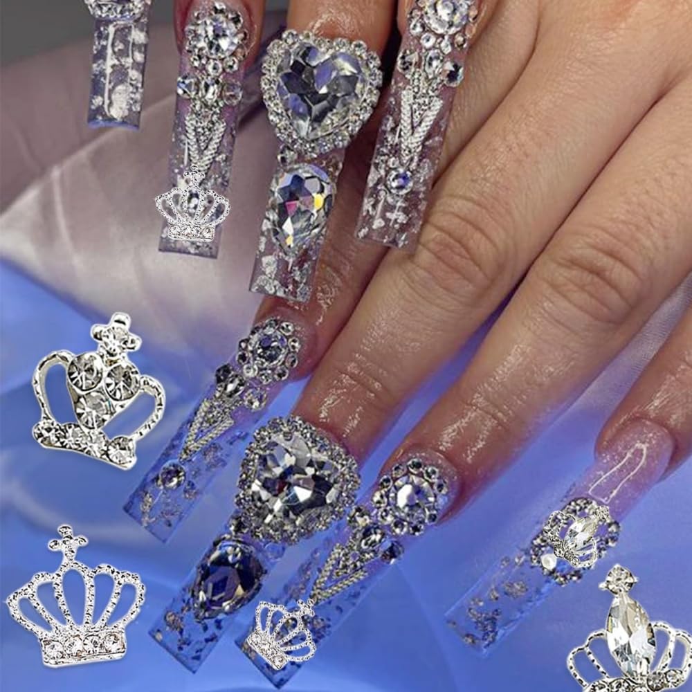 楽天市場】【送料無料】SensaBliss ネイルパーツ 王冠 3D立体 クラウン